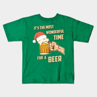 It's The Most Wonderful Time For A Beer Kids T-Shirt